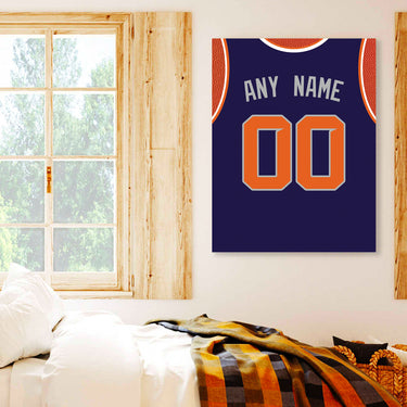 Phoenix Jersey Custom Canvas Print Wall Art for Boy Girl Men Women Basketball Personalized Canvas Art